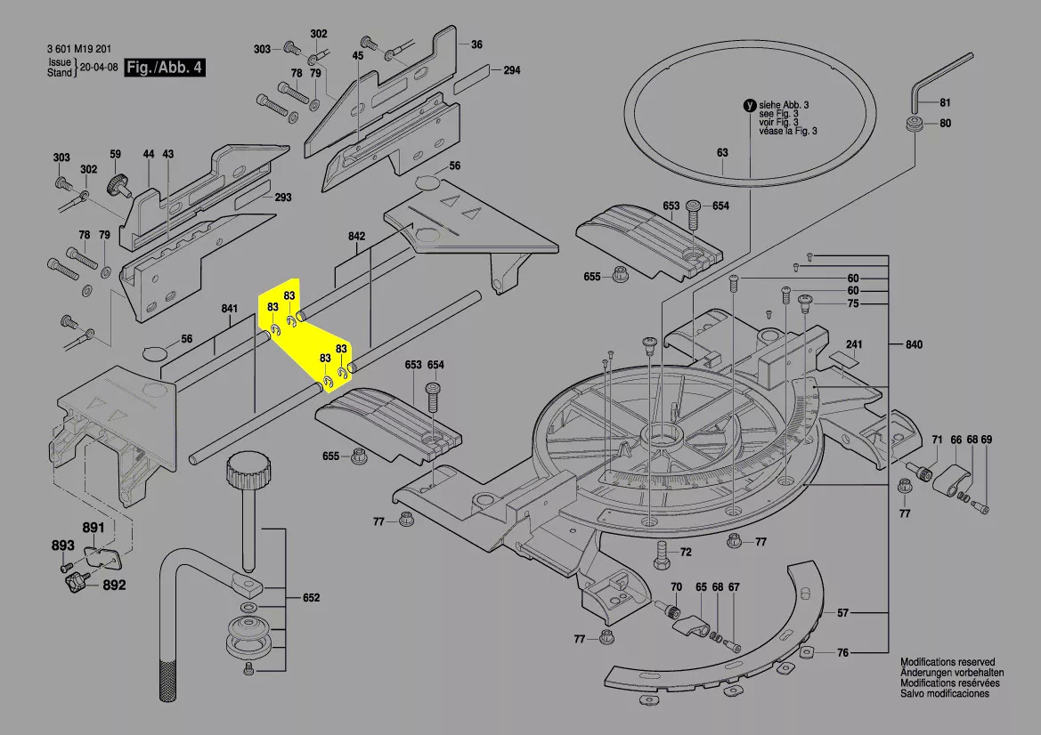 circlip réf. 1 609 B01 992 Bosch